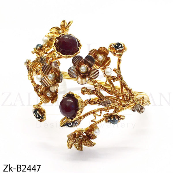 Ruby Floral Bangle