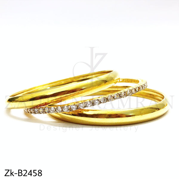 Golden zirconian Bangles