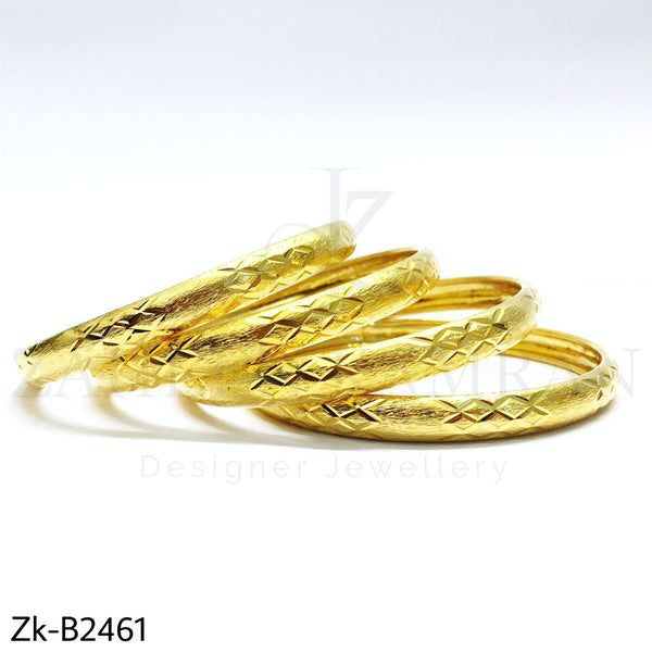 Golden Textured Bangles