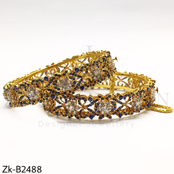 Sapphire Gold Bangles