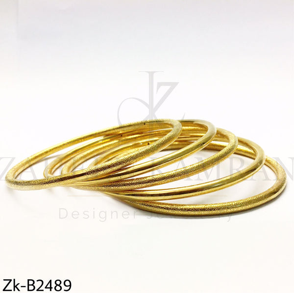 Golden Matte Bangles