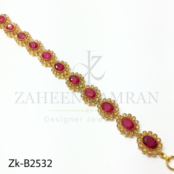 Ruby floral bracelet