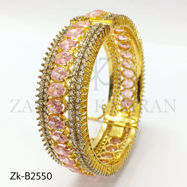 Zirconia pink bangle