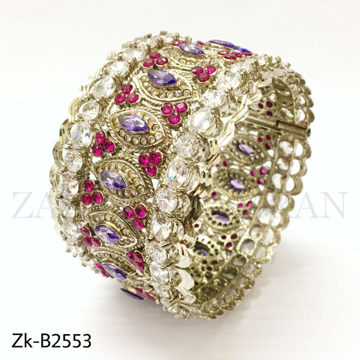 Amethyst zirconia bangle