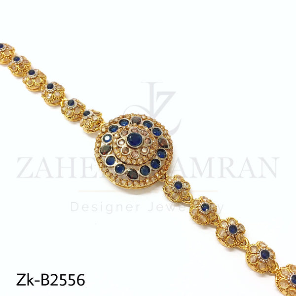 Sapphire round top bracelet