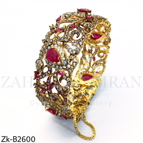 Ruby zirconia bangle