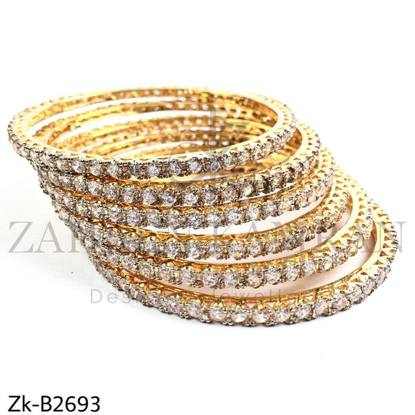 Zirconium fancy bangles.