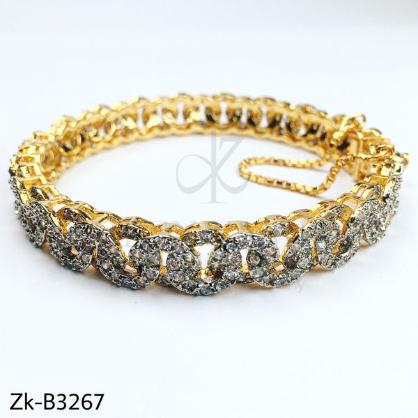 Zirconium golden bangle