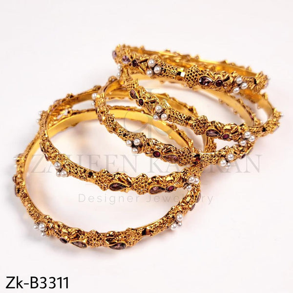 Luxury golden bangles.