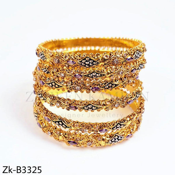 Flawless golden bangles.