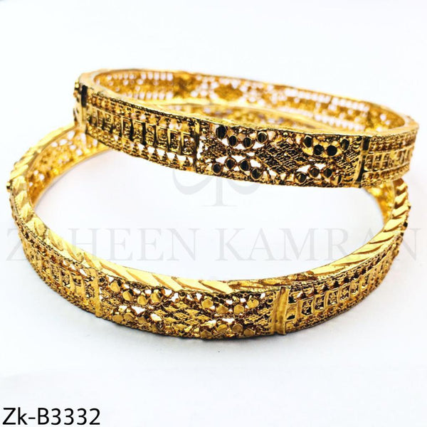 Decent golden bangles.