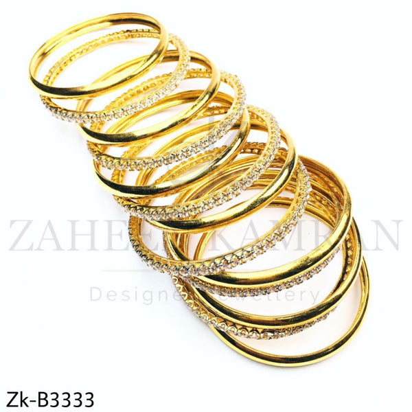 Classy golden bangles.