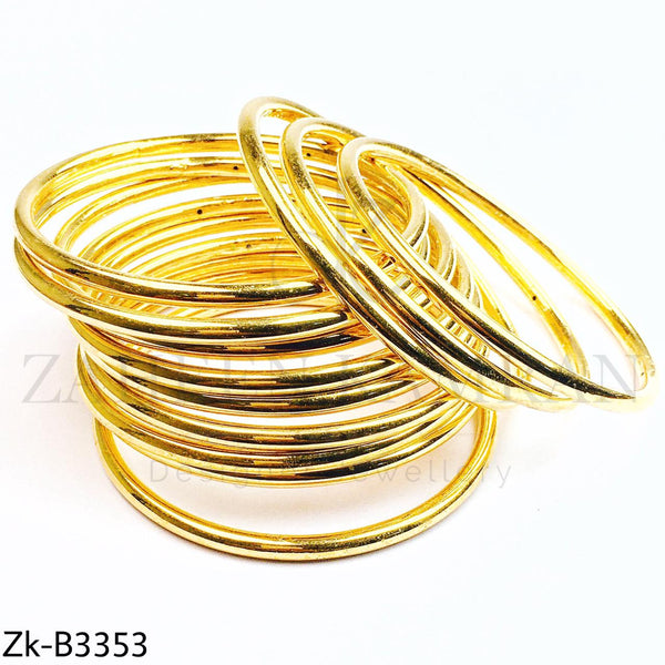 Simple golden bangles.