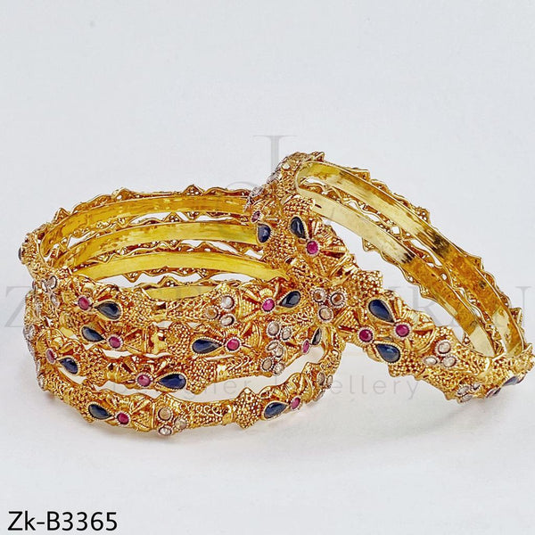 Glam golden bangles.