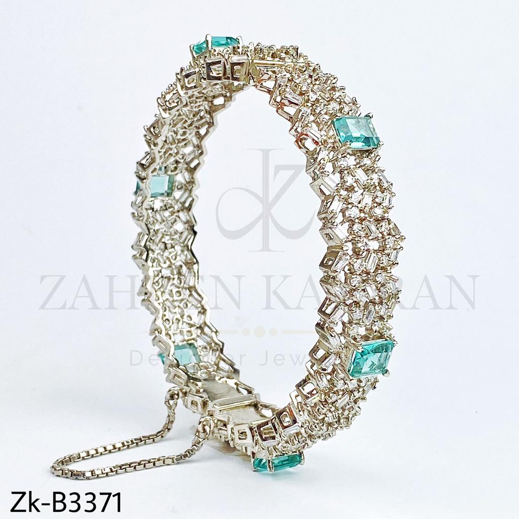 Sparkle silver bangle