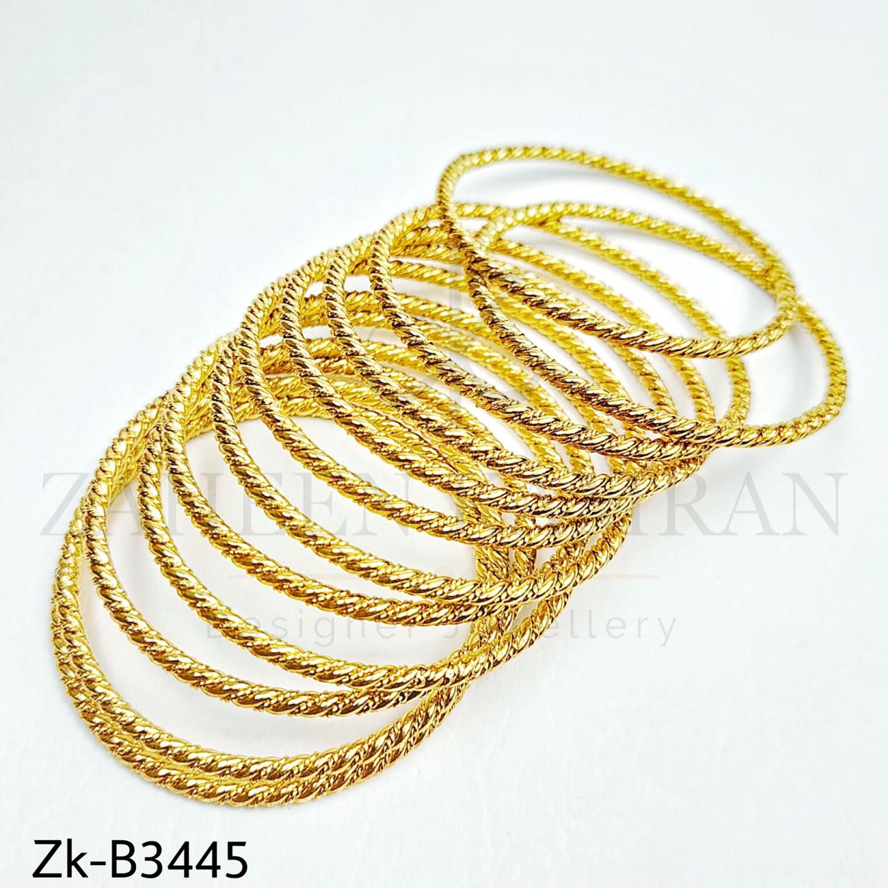 Classy golden bangles.