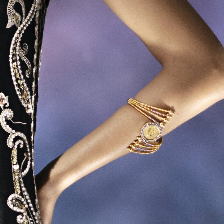 Coin bangle.