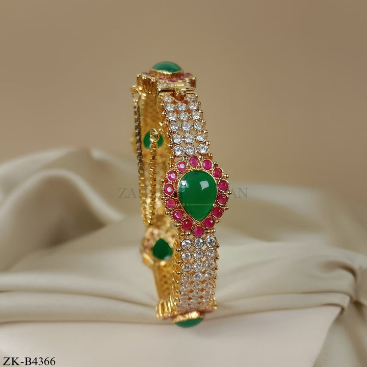 RUBY EMERALD BANGLE
