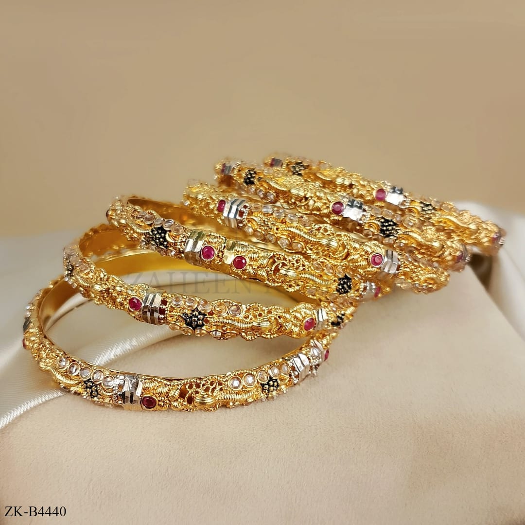 PINK ZIRCONIA BANGLES