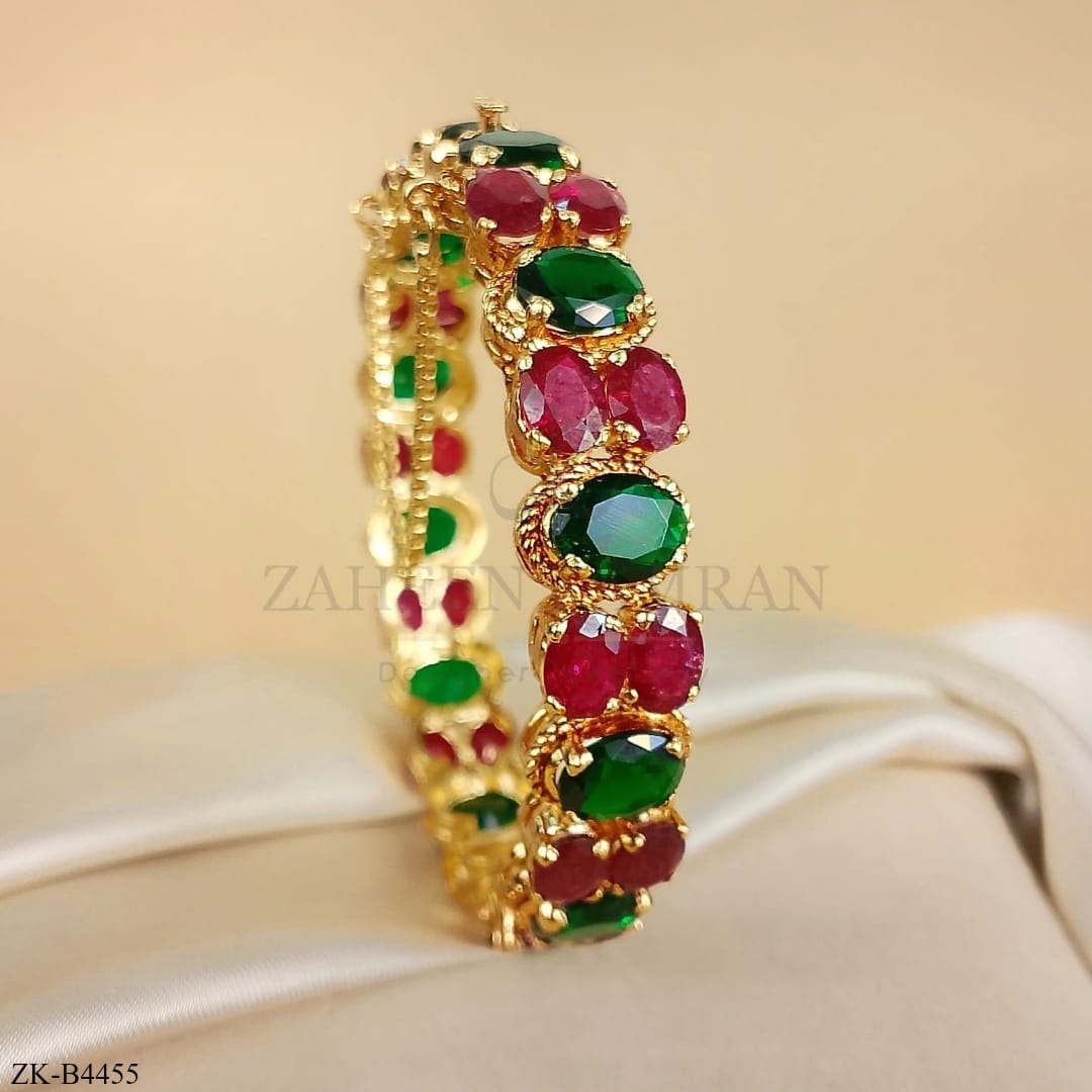 PINK ZIRCONIA BANGLE