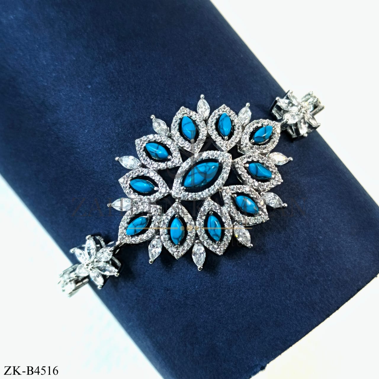 FEROZA SILVER BANGLE