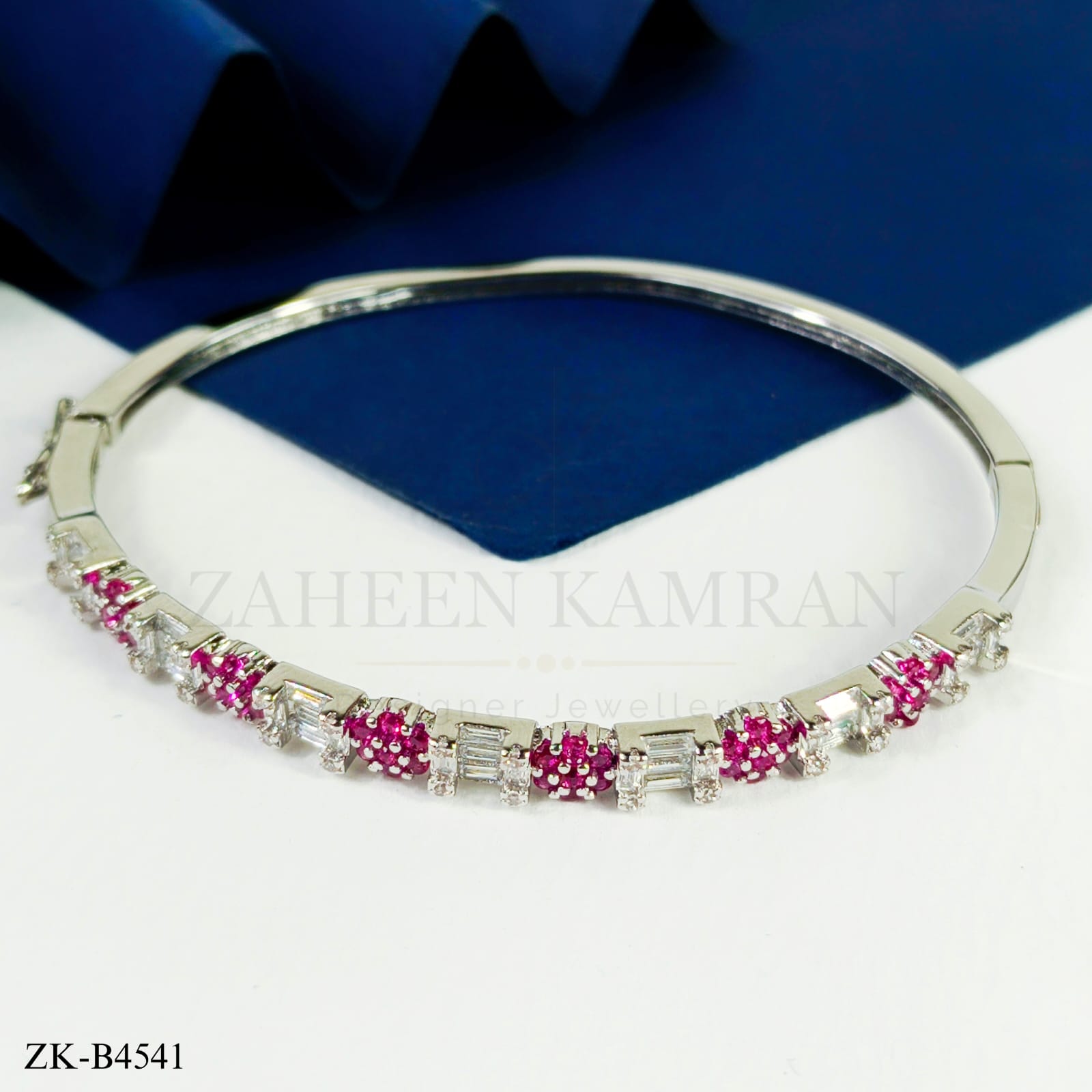 PINK ZIRCONIA BANGLE