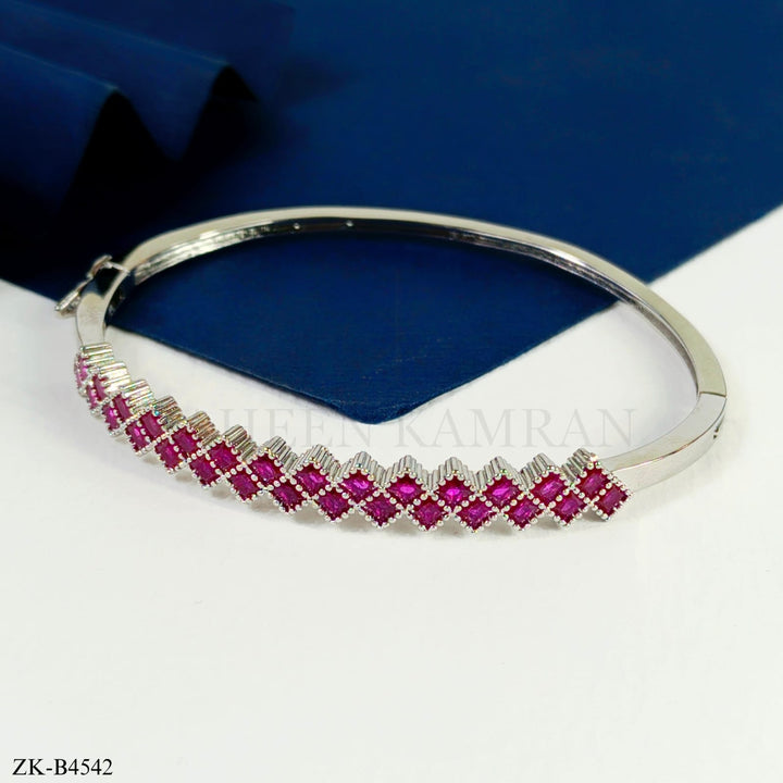 PINK ZIRCONIA BANGLE