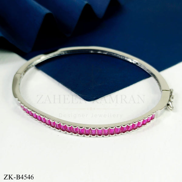 PINK ZIRCONIA BANGLE