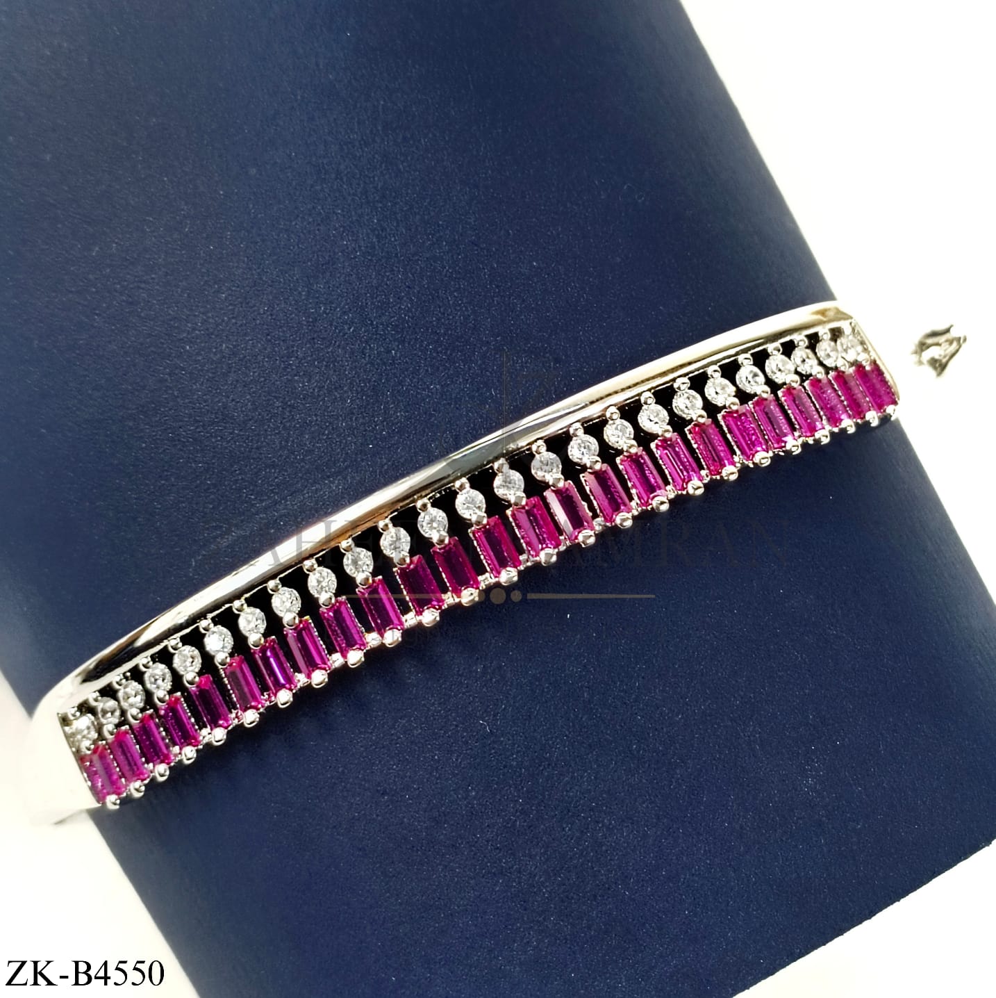 PINK ZIRCONIA BANGLE