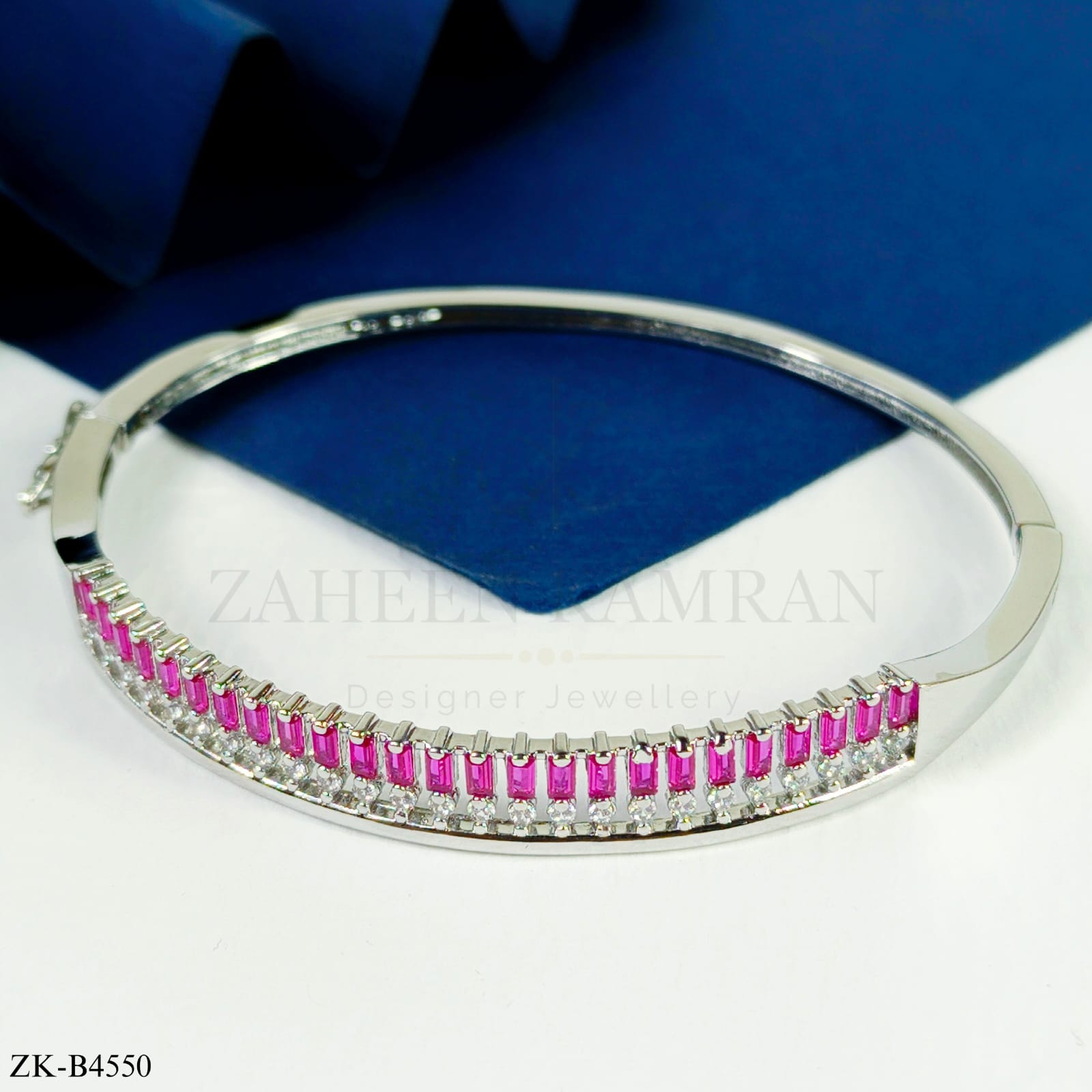 PINK ZIRCONIA BANGLE
