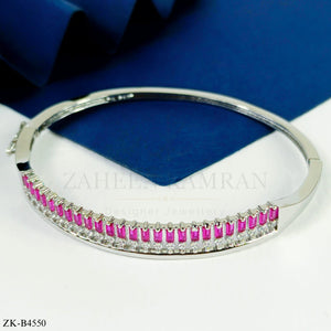 PINK ZIRCONIA BANGLE