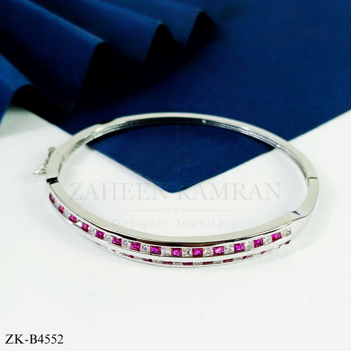 PINK ZIRCONIA BANGLE