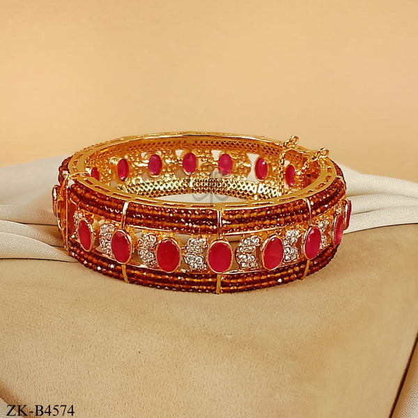 PINK ZIRCONIA BANGLE