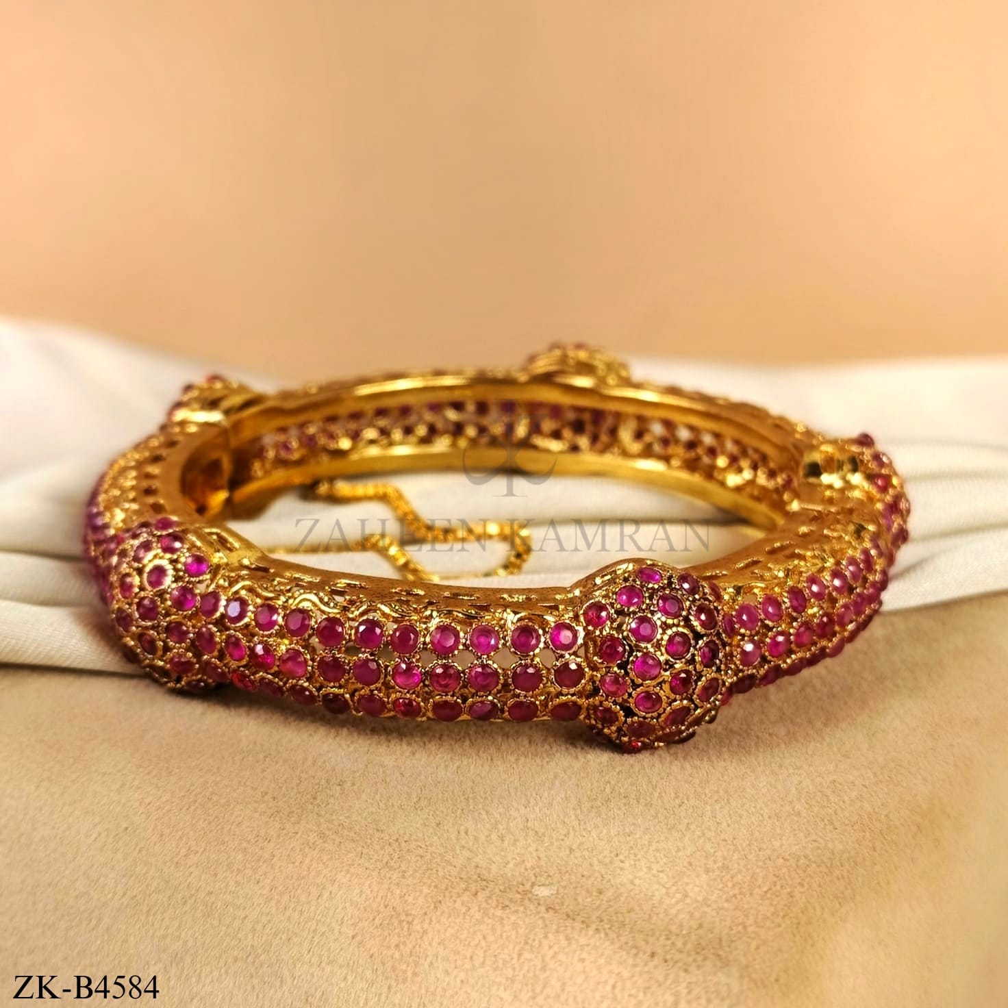 PINK ZIRCONIA BANGLE