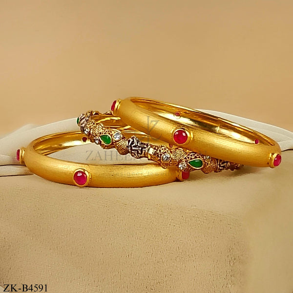 PINK ZIRCONIA BANGLES