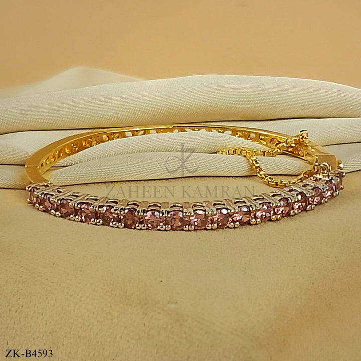 PINK ZIRCONIA BANGLE