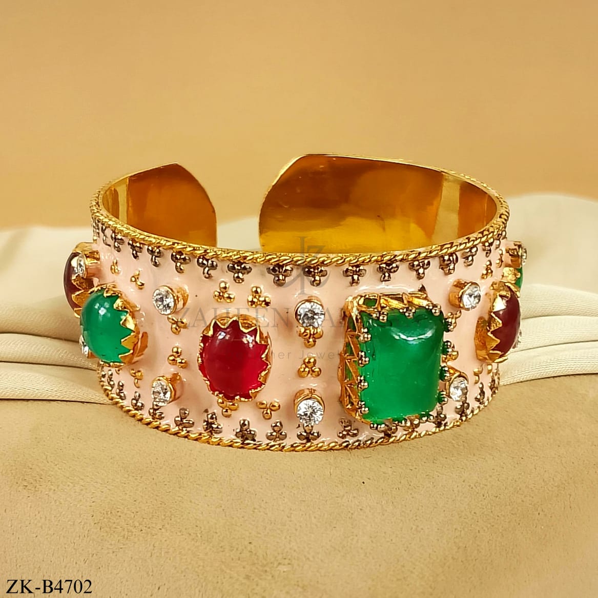 RUBY EMERALD BANGLE