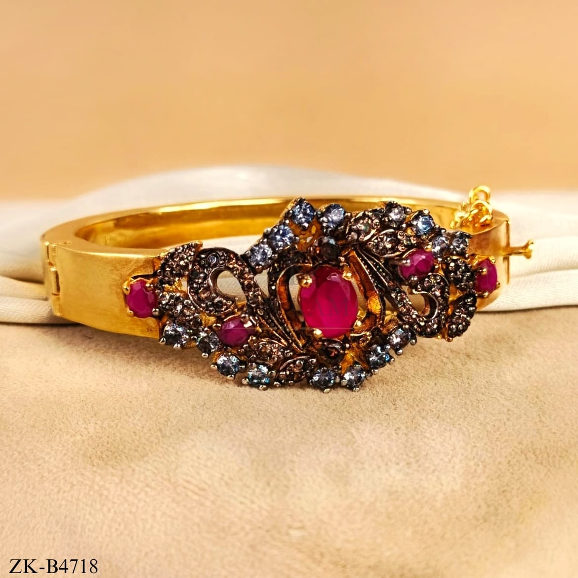 PINK ZIRCONIA BANGLE