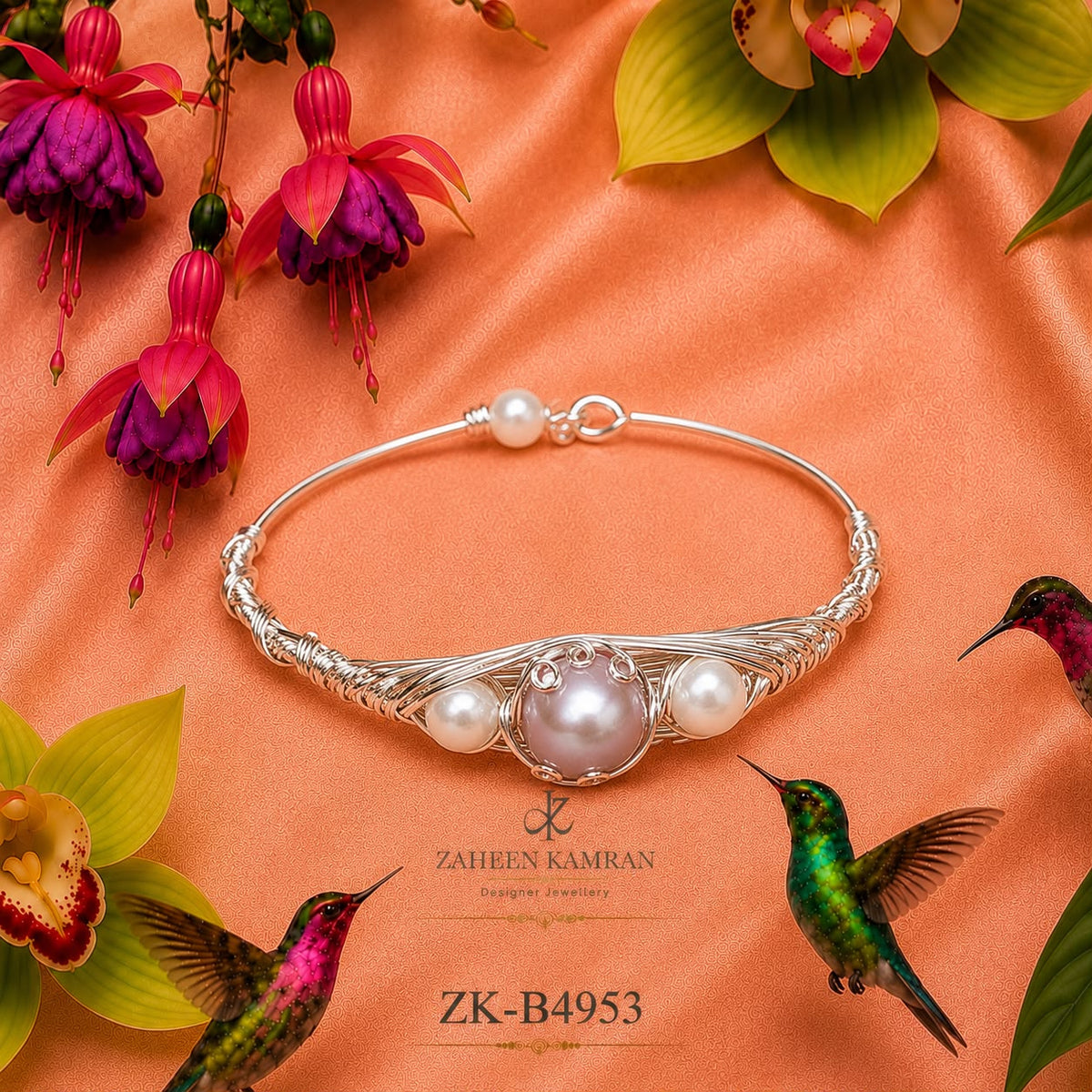 Pearl Trio Bangle