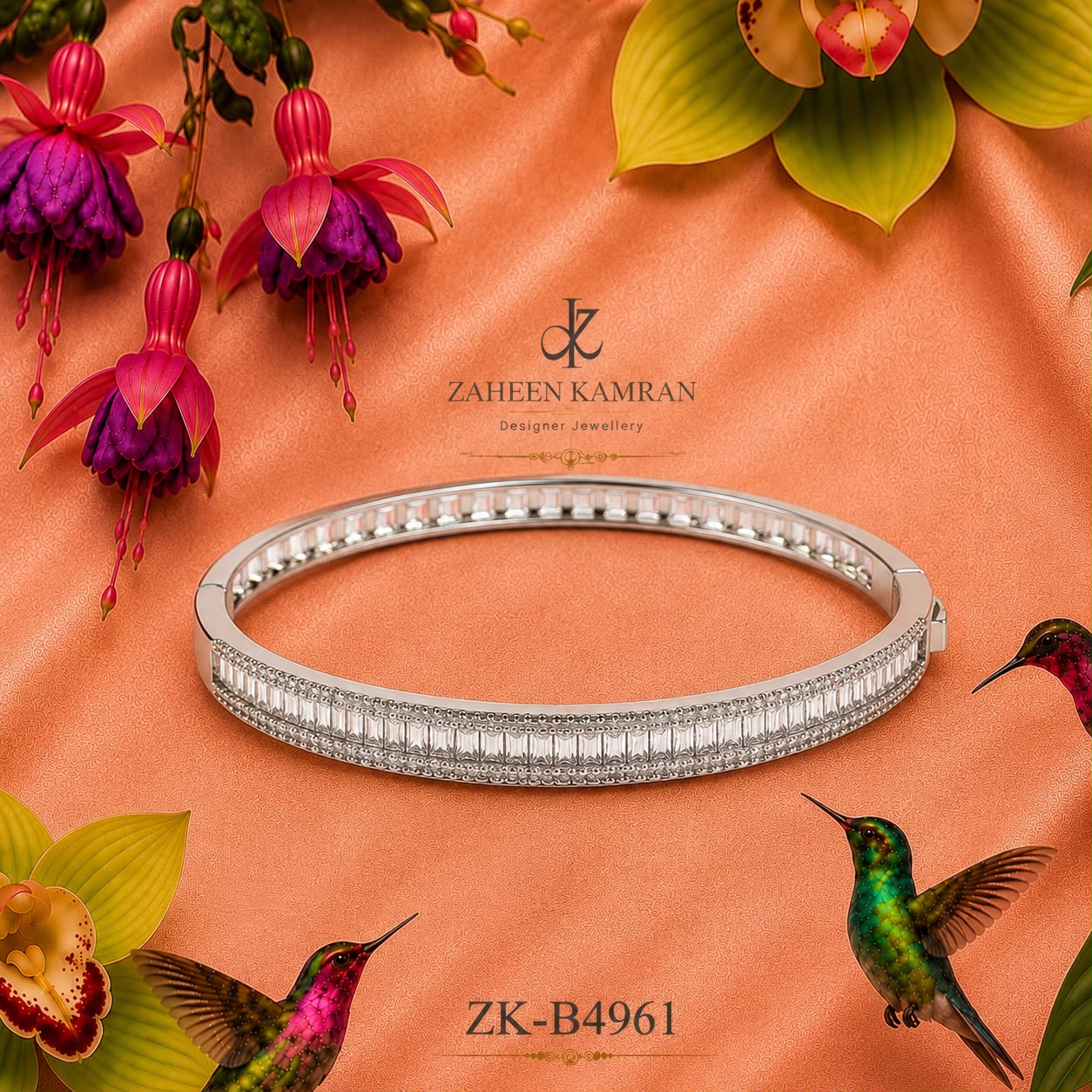Rectangle Stone Bangle