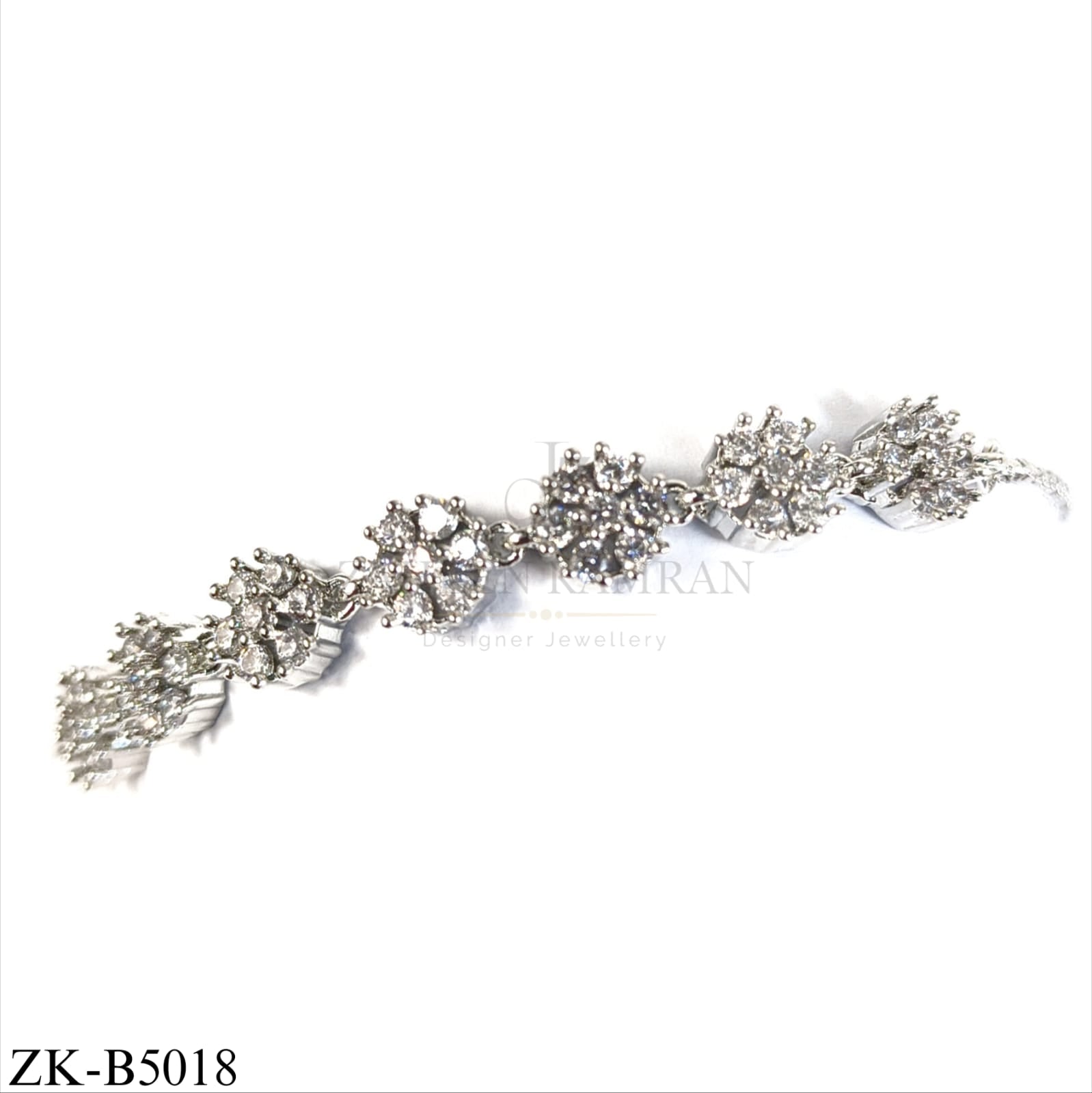 SILVER FLORAL BRACELET