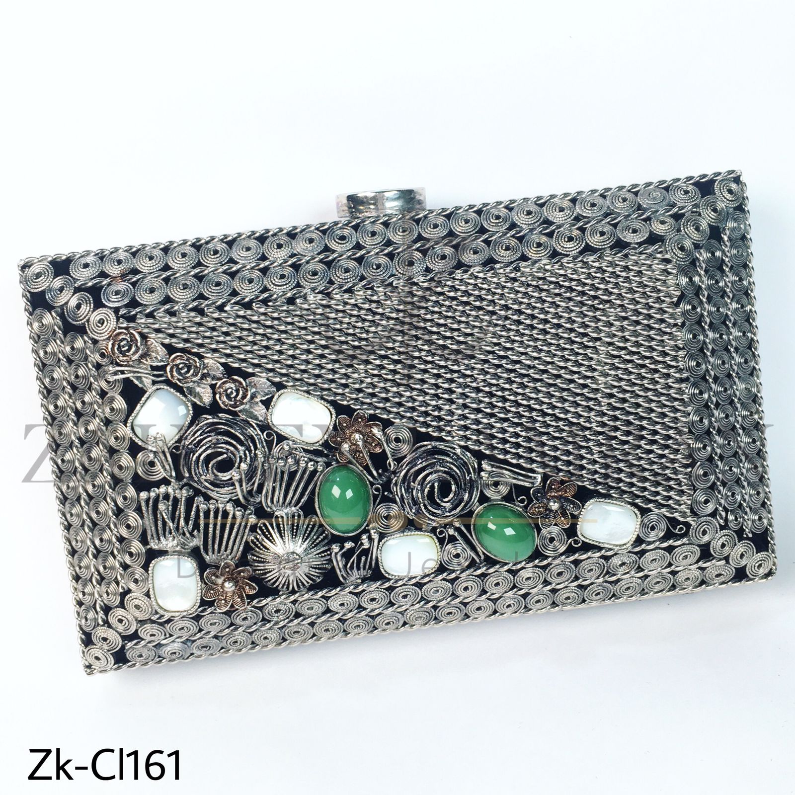 Blissful bridal clutch.