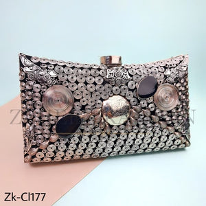 ANEMONE SILVER CLUTCH