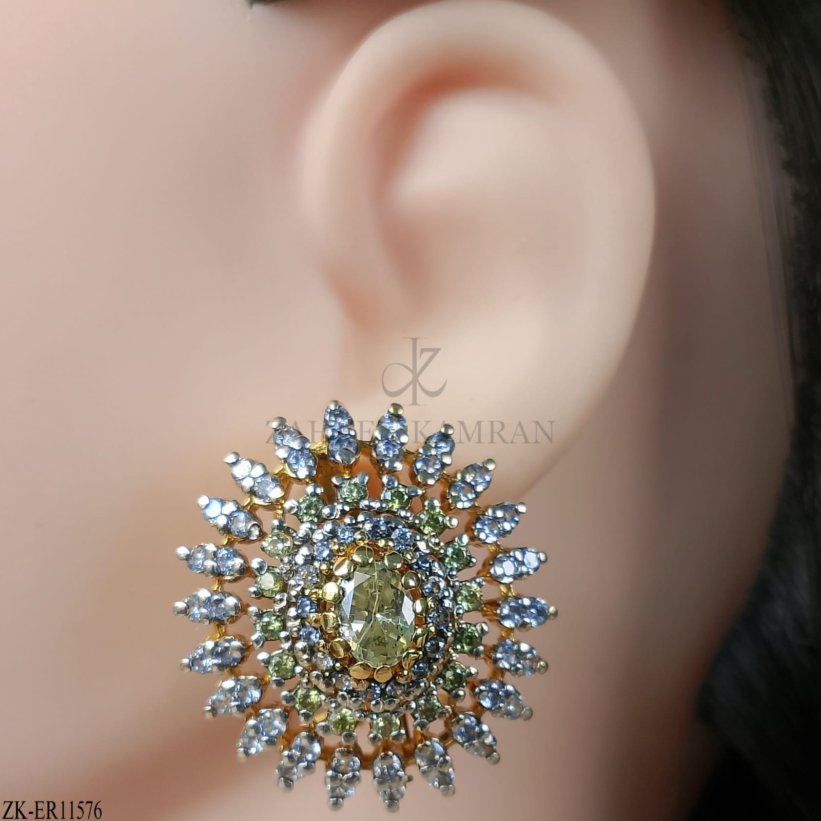 YELLOW JADE EARRINGS