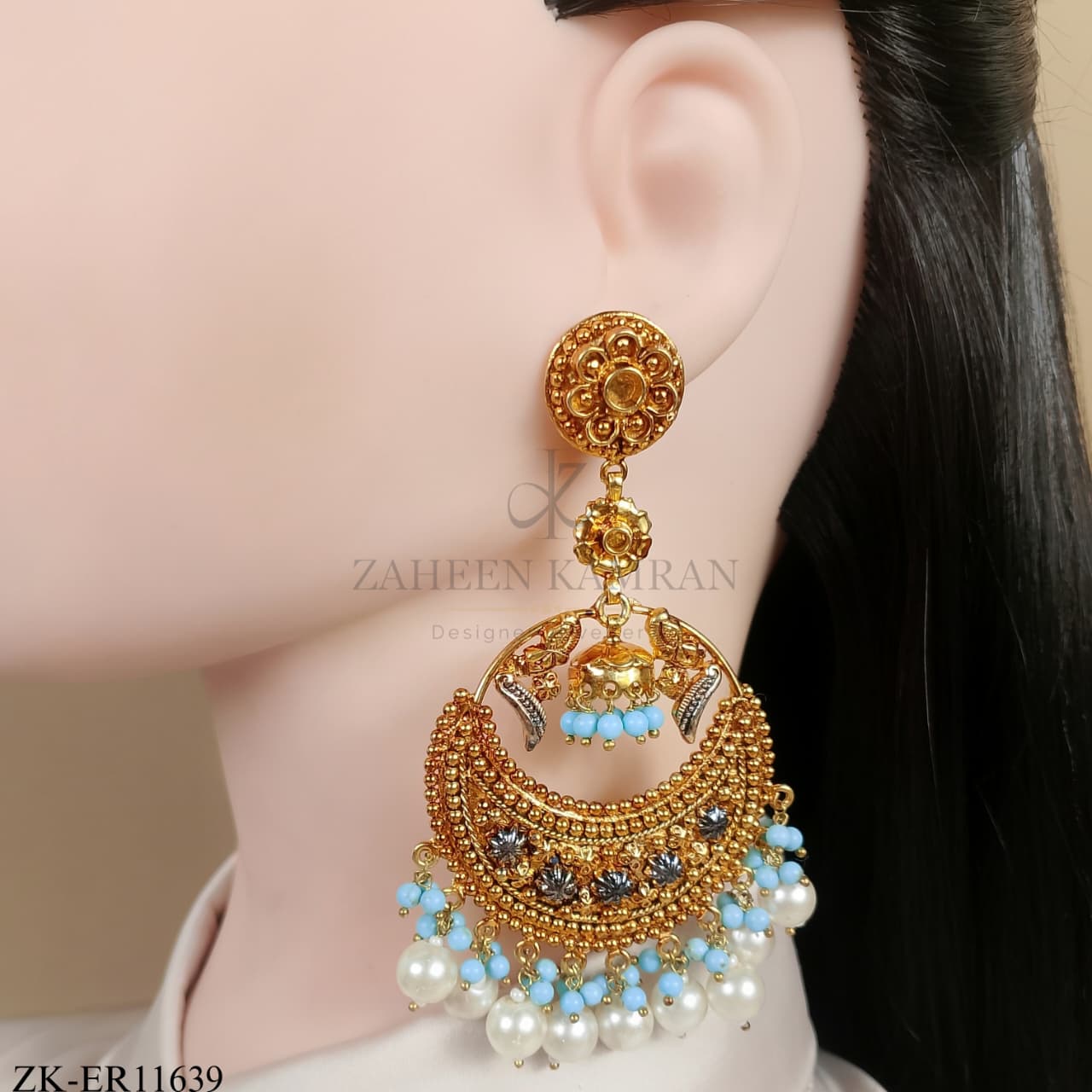 ANTIQUE FEROZA EARRINGS