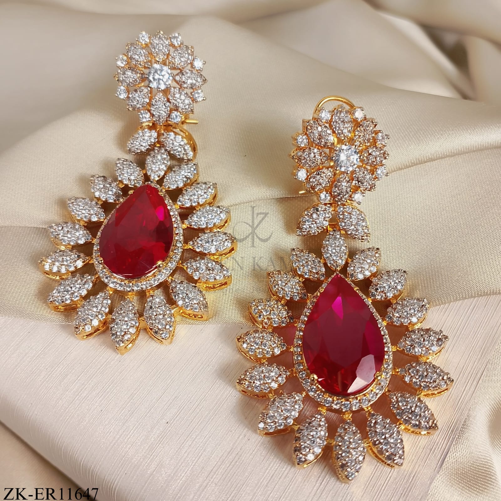 RUBY FLORET EARRINGS
