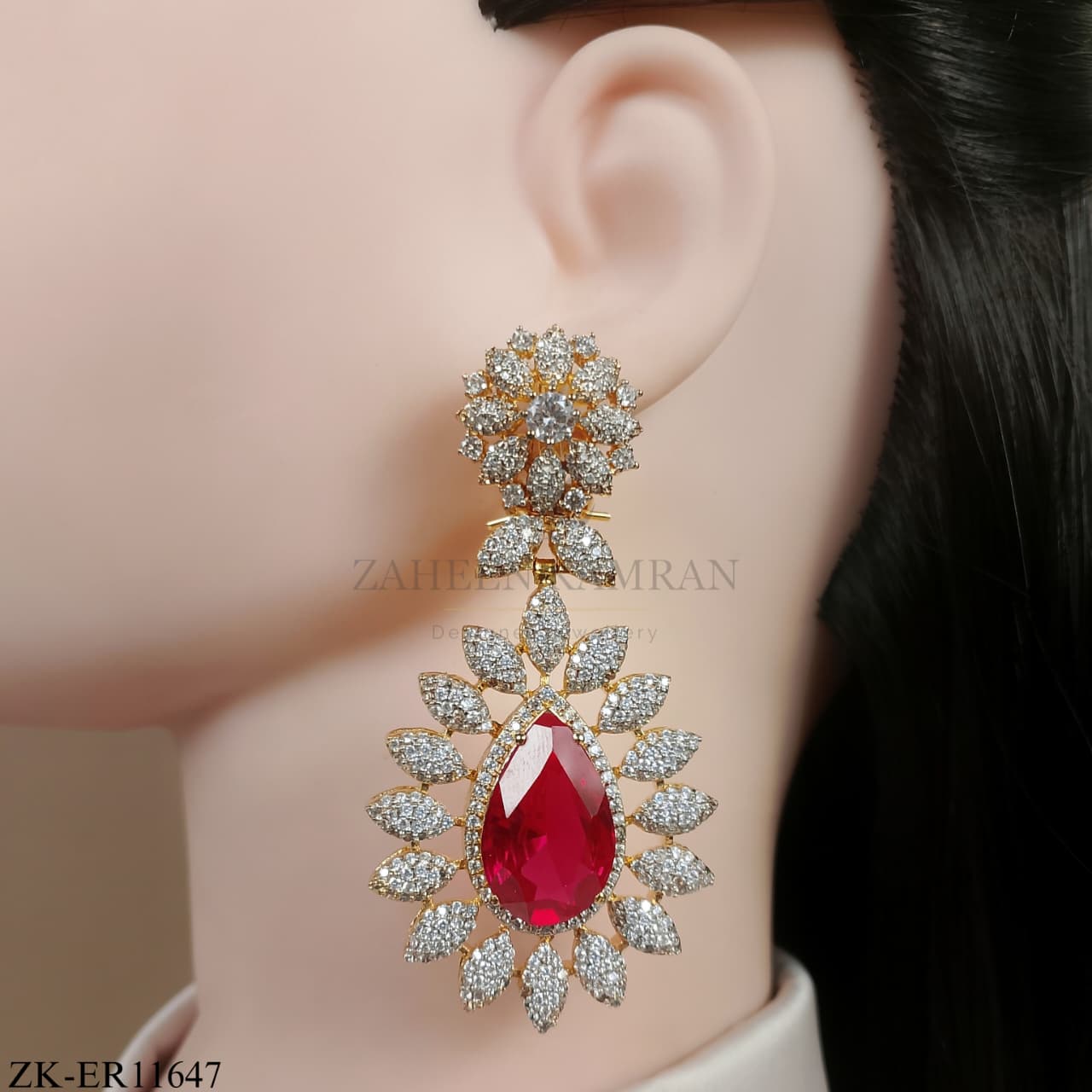RUBY FLORET EARRINGS