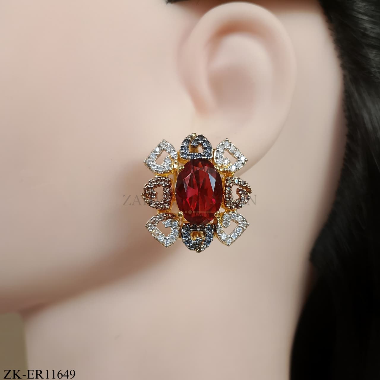 GARNET EARRINGS