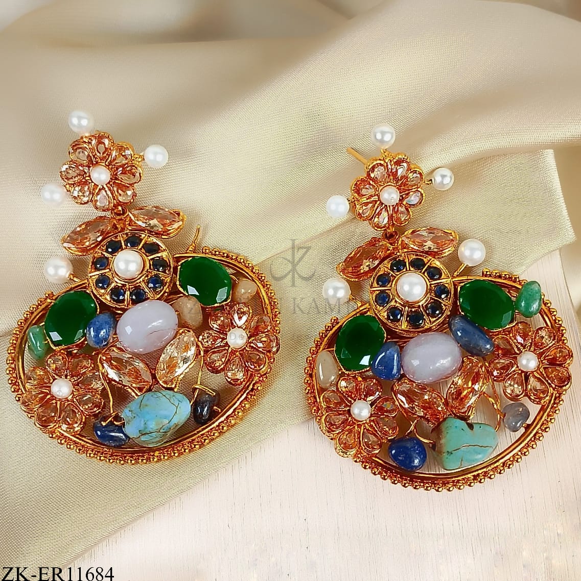 MULTI FLORET EARRINGS