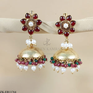 FLORA GARNET EARRINGS